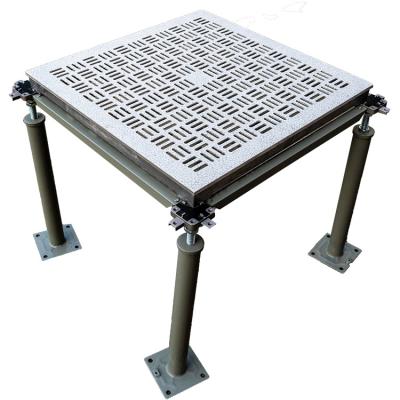 China Modern Most Useful Cast Aluminum Matrix Data Center Raised Floor Tiles With Open Ratio 35% for sale