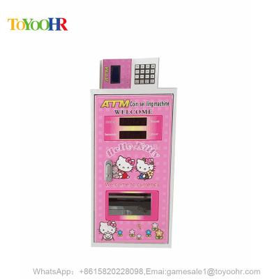 China Direct Wholesale Automatic Mini Wall Mounted Coin Switch Machine Supplier Ticket Exchange Electronic Game Coin Token Change Machine L31*W36*H62cm for sale