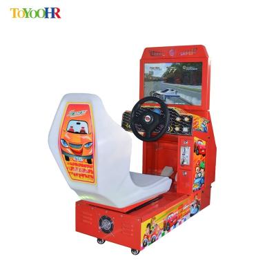 China Newest Metal+acrylic+plastic Coin Pusher Kide Racing Car Game Console Seat Video Game Machines for sale