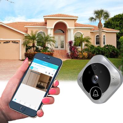 China Modern Wireless Door Viewer Tuya Apartment Security Camera System Tuya Surveillance 1080P Wifi Hole Intercom Smart Video Doorbell for sale