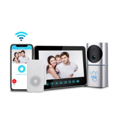 China Waterproof Full HD1080P Home Security System Home Video Surveillance Tuya IP Intercom Door Phone Wireless With Screen Video Doorbell Camera for sale