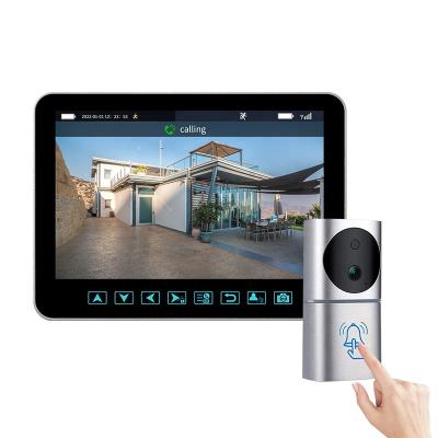 China 7 Inch 1080P HD Waterproof Show Waterproof Smart Home Security Smart Doorbell with Wireless Chime and Screen Camera Visual Doorbell for sale