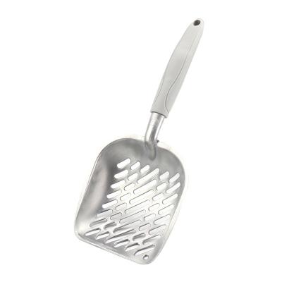 China Sustainable pet supplies hot-selling metal cat litter shovel aluminum alloy large pet cat litter scoop for sale