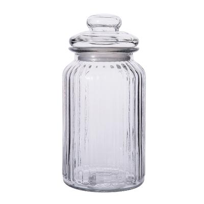 China Contemporary factory wholesale transparent airtight airtight glass food jar multifunctional Kimchi jar household storage jar All-season NC; GUA for sale