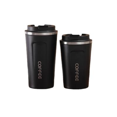 China Viable European Style 304 Stainless Steel Coffee Mug Double-Layer Solid Color Portable Insulated Mug for sale