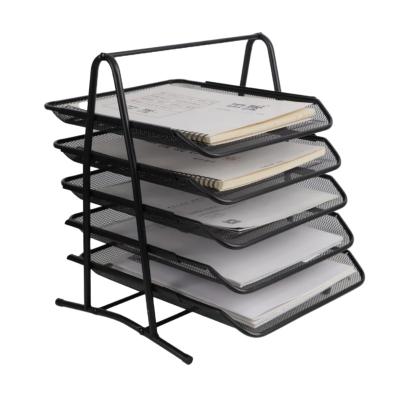 China Detachable Multi-Layer Metal Document Pull-Out Rack Metal Document Storage Box for sale