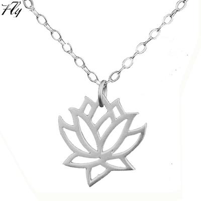 China 2018 Factory Wholesale Fashionable Factory Water FLY Lotus Fashion Alloy Pendant Necklace for sale