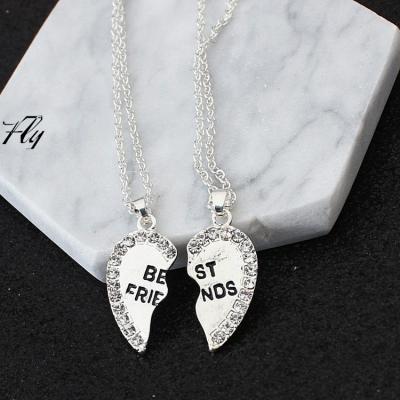 China New Trendy Heart Shape Friendship Is Alloy Necklace Set for sale