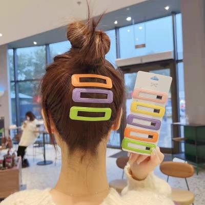 China Accessories Wholesale Korea Style Hairpins BB Hair Clip Leather Hairpins For Girls for sale