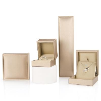 China Wholesale Luxury Leather Ring Box PU Jewelry Box Custom Jewelry Packaging Box for sale