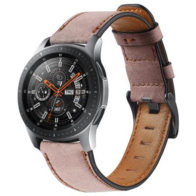 China Chinber New Arrival Water Resistant Waterproof 22mm Leather Watch Band With Quick Release For Samsung Watch for sale