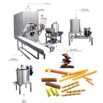 China Center Automatic Wafer Filling Stick Center Stick Or Wafer Cavity Stick Making Machine; egg roll machine for sale