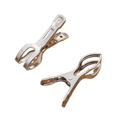 China Opening Peg 201 Stainless Steel Clothespin Laundry Metal Clamps Metal Clohtes Pins Clip for sale