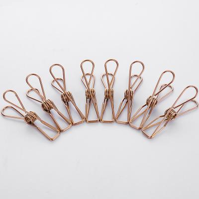 China Modern strong metal rose gold peg and 316 stainless steel fabric peg and colored stainless clothes peg and peg for sale