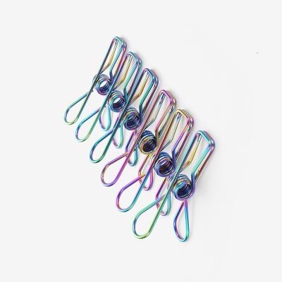 China Modern Colorful Marine Grade 316 Stainless Steel Spring Clip For Clothespin Fabrics Pegs Clothes Staples for sale