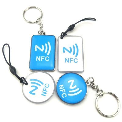 China Epoxy Keychains 13.56mhz Rfid Keyfob Nfc Access Control Tag Waterproof/Waterproof Free Sample for sale