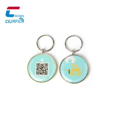 China Waterproof/Waterproof Metal Collar QR Code Epoxy NFC Pet ID Pet Dog Tracking Tag rfid tag nfc pet tracking dog tag for sale