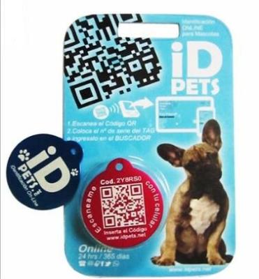 China Waterproof/Waterproof NFC 13.56MHz Pet ID Tag QR Code RFID Pet Tracking Electronic Tag Dog Collar for sale