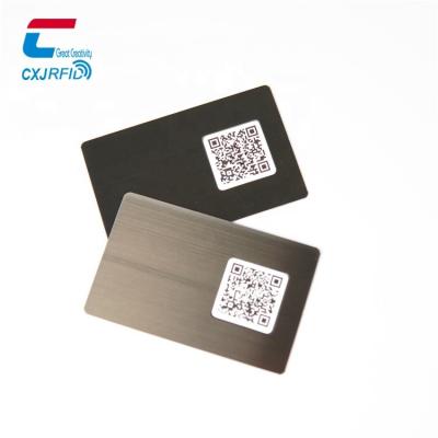 China Waterproof / Topest Selling Waterproof Metal Chip Rgb Black Blank Iso 14443A Rfid Digital Nfc 13.6 Card for sale