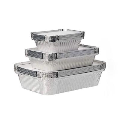 China Silver Food OEM ODM Alu Foil Container For Food for sale