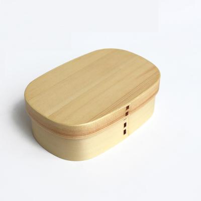 China WanuoCraft Disposable Natural Bamboo Lunch Box Food Container Sushi Box Eco-friendly Tableware for sale