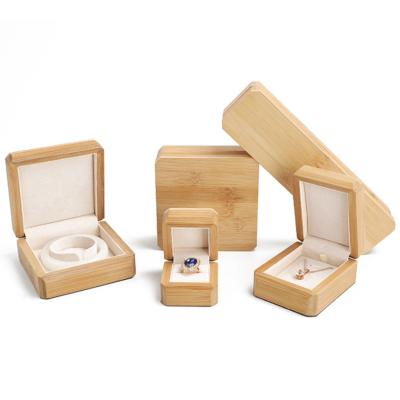 China Wanuocraft Luxury Bamboo Storage and Jewelry Gift Box Ring Beads Bracelets Necklace Jewelry Packaging Box Customized Design for sale