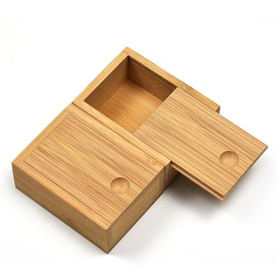 China Europe WanuoCraft Handmade Elegant Lid Bamboo Sliding Box for Wedding Party Welcome Box for sale