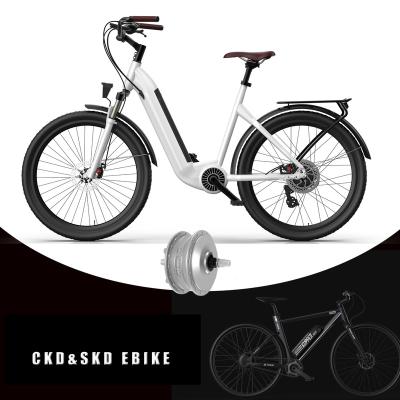 China Standard 28 Inch 21 Speed ​​Aluminum Alloy Frame City E Bike Electric Bicycle 7 Speed for sale