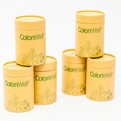 China Recyclable Kraft Paper Tubes Recyclable Food Paper Tube For Protein Powder for sale