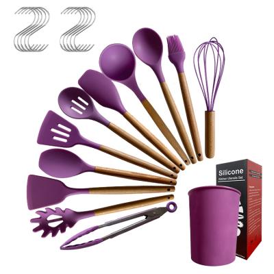 China Sustainable Ready To Ship Heat Resistant Cookware Cooking Baking Tools 12 Piece Kitchen Utensil for sale