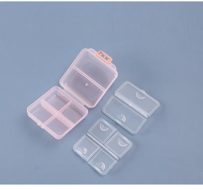 China Folding 5/8 Compartments Plastic Sealed Portable Daily Pill Organizers Medicine Pill Box For Pills,Vitamin,Complete for sale