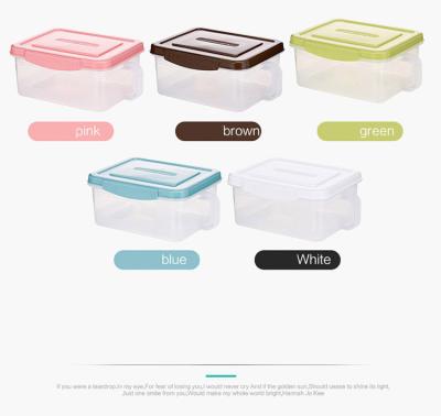 China Freshness Preservation Rectangle Shape Product Preservation Box PP Refrigerator Food Cool Storage for sale