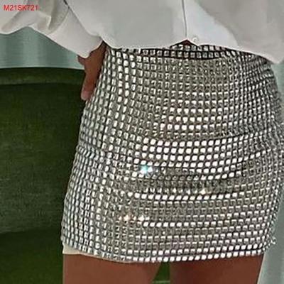 China 2022 Summer Shiny Breathable Mini Skirt High Waist Casual Women Wear Party Wear Women Mini Dress for sale