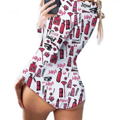 China Sexy QUICK DRY Onesie For Women Stretch Bodycon Onesie Adult Jumpsuits Women Shorts Rompers Adult Onesie Pajamas Women for sale