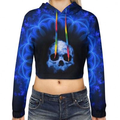 China The 1 Hoodie 2022 Autumn New Custom Sportswear Cropped Shorts Sweater Women's Hoodie 2022 Custom Printed Mid Waist Women's Sweater for sale