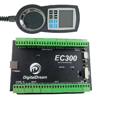 China 4Axis Router Milling Machine China Factory Directly EC300 Mach3 Ethernet Command Card Motion Controller Breakout Board With TFT Screen NVMPG for sale