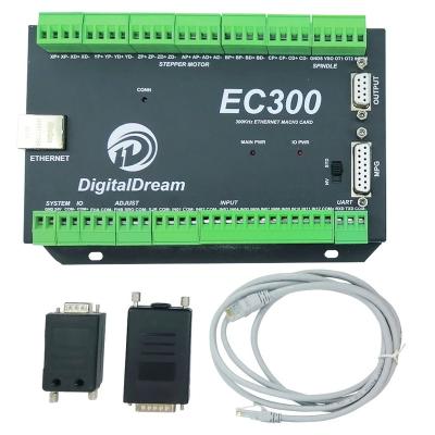 China Digital Dream EC300 Mach3 CNC Motion Controller 6 Axis Milling Control Card With Ethernet Communication For Router And Milling Machines for sale