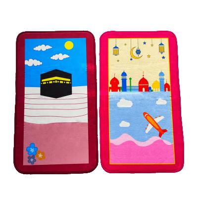 China Washable Custom Design Sajadah Mosque Prayer Mat Wholesale Prayer Sponge Worship Cover Muslim Covering Memory Foam Prayer Mat for sale