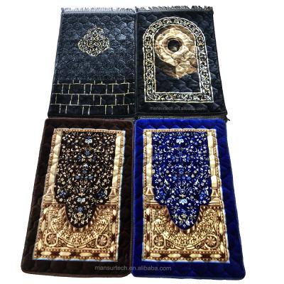 China Muslim Adult Ramadan Sajadah Prayer Mat Area Rugs Washable Islamic Islam Prayer Mat for sale