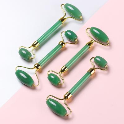 China High quality portable custom natural beauty jade quartz facial roller mounted jade roller for face for sale