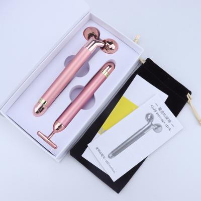 China Wholesale Natural Crystal Facial Roller Metal Roller Slim Face Massager 3d Vibrating Facial Slimming Machine For Lifting for sale