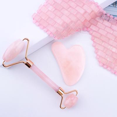 China Hot Selling Comfortable Quality Class A Popular Rose Quartz Eye Mask Jade Eye Mask Natural Cooling Facial With Box for sale