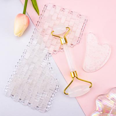 China New comfortable hot sale fashion natural stone crystal rose anti-aging sleeping quartz jade facial eye mask for sale