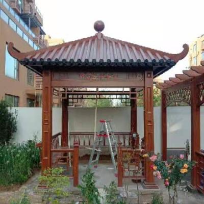 China High cost performance of 2022New modern design wooden outdoor garden waterproof gazebo outdoor gazebo manufacturers made in China for sale