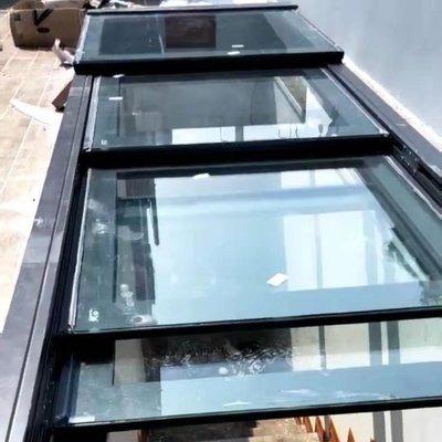 China Automatic folding skylight, large opening space, intelligent electric opening for sale