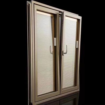 China Traditional glass built-in hollow shutter, high-end magnetic control does not occupy space for sale