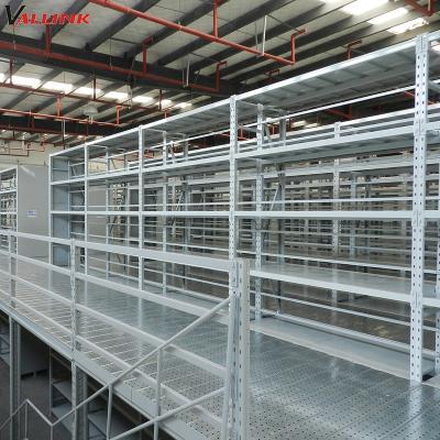 China Industrial Multilevel Corrosion Protection Cold Storage Mezzanine Floor Racking System for sale