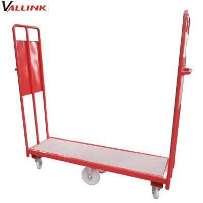 China Narrow Heavy Duty U-Boat High End Narrow Aisle Platform Truck Hand Cart for sale