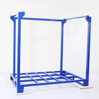 China Corrosion Protection Foldable Steel Medium Loading Stacking Rack Steel Pile Rack for sale