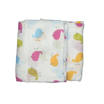 China Printed Colored Checker 100%cotton Cardboard Printed Muslin Diaper For Baby Use for sale